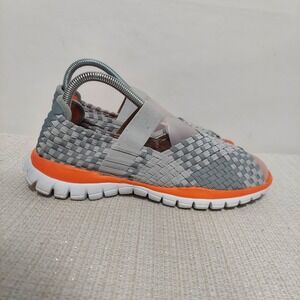 Weekends‎ By Khombu Womens Woven Sandals Gray Orange Size 8